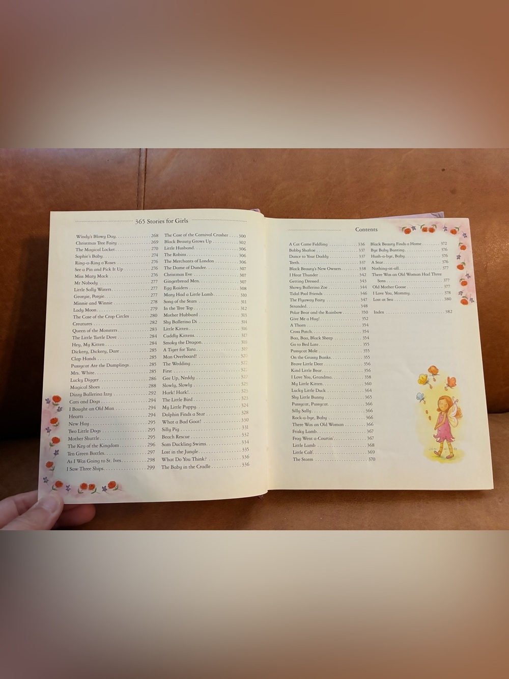 365 Stories and Rhymes for Girls - Pink Illustrated Hardcover - Picture 5 of 7